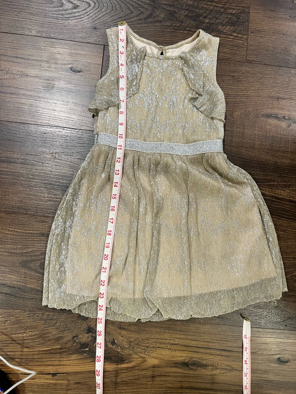wonder nation Gold Shimmer Party Dress for Girls